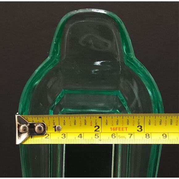 Set Of 4 Vintage Uranium Vaseline Glass Banana Split Sundae Bowls - Picture 11 of 12